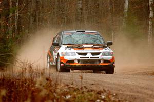 Tim Whitteridge / Mitch Meadows Mitsubishi Lancer Evo VIII on SS1.