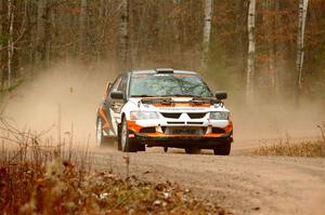 Tim Whitteridge / Mitch Meadows Mitsubishi Lancer Evo VIII on SS1.