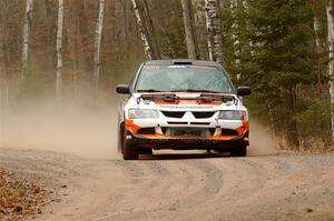 Tim Whitteridge / Mitch Meadows Mitsubishi Lancer Evo VIII on SS1.