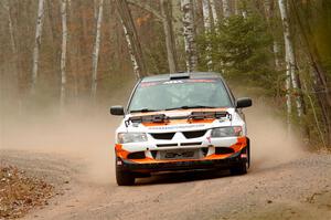 Tim Whitteridge / Mitch Meadows Mitsubishi Lancer Evo VIII on SS1.