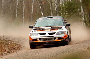 Tim Whitteridge / Mitch Meadows Mitsubishi Lancer Evo VIII on SS1.