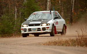 Aidan Hicks / John Hicks Subaru Impreza Wagon on SS1.
