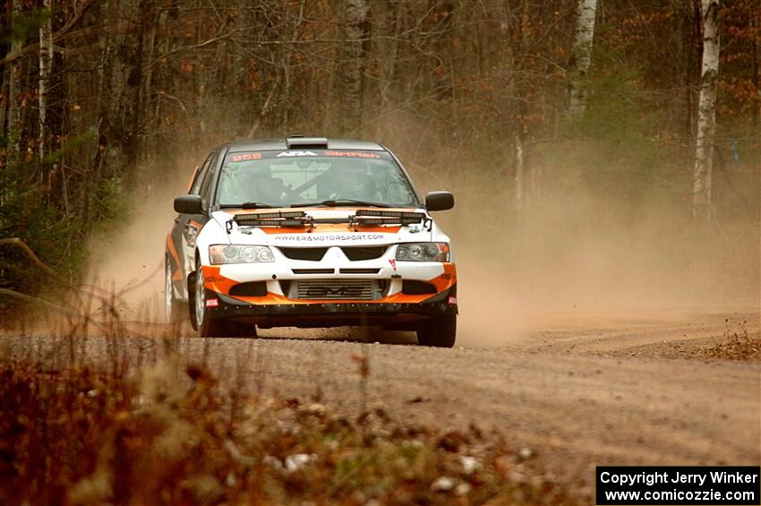 Tim Whitteridge / Mitch Meadows Mitsubishi Lancer Evo VIII on SS1.