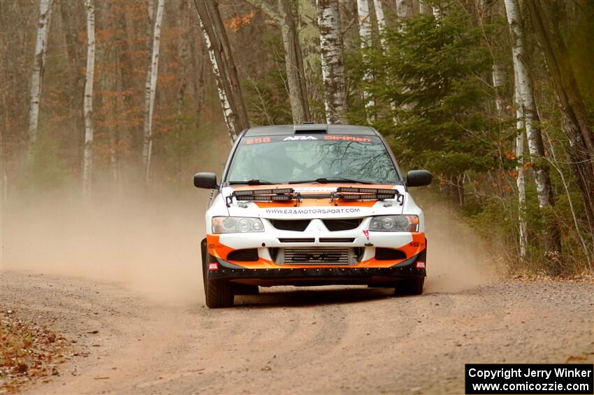 Tim Whitteridge / Mitch Meadows Mitsubishi Lancer Evo VIII on SS1.
