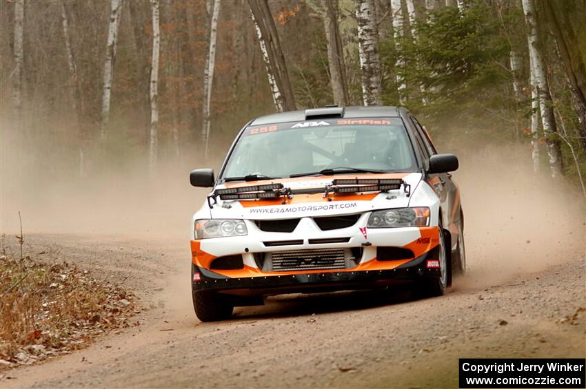 Tim Whitteridge / Mitch Meadows Mitsubishi Lancer Evo VIII on SS1.