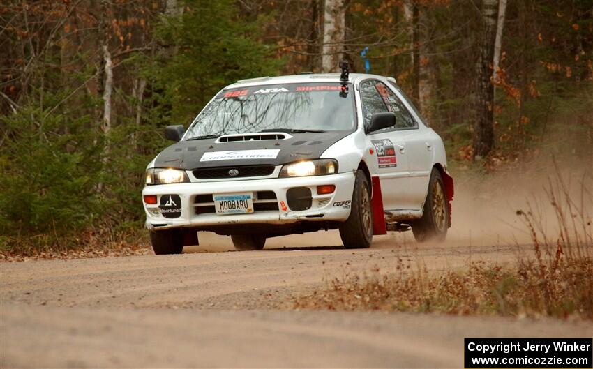 Aidan Hicks / John Hicks Subaru Impreza Wagon on SS1.