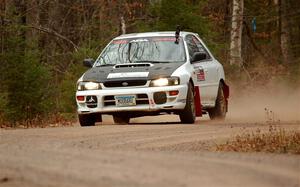 Aidan Hicks / John Hicks Subaru Impreza Wagon on SS1.