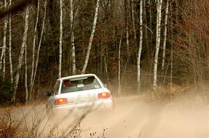 Aidan Hicks / John Hicks Subaru Impreza Wagon on SS1.