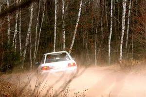 Aidan Hicks / John Hicks Subaru Impreza Wagon on SS1.