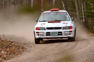 Richard Donovan / Greg Donovan Subaru Impreza on SS1.