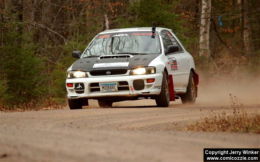 Aidan Hicks / John Hicks Subaru Impreza Wagon on SS1.
