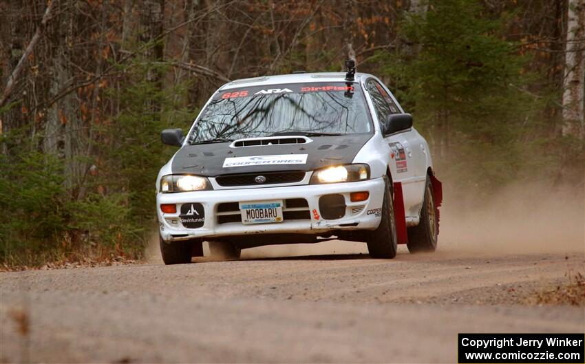 Aidan Hicks / John Hicks Subaru Impreza Wagon on SS1.