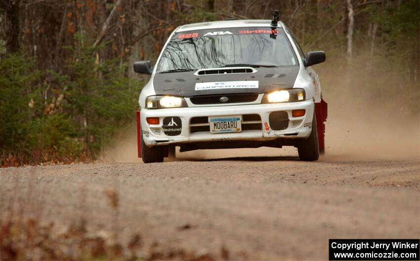 Aidan Hicks / John Hicks Subaru Impreza Wagon on SS1.
