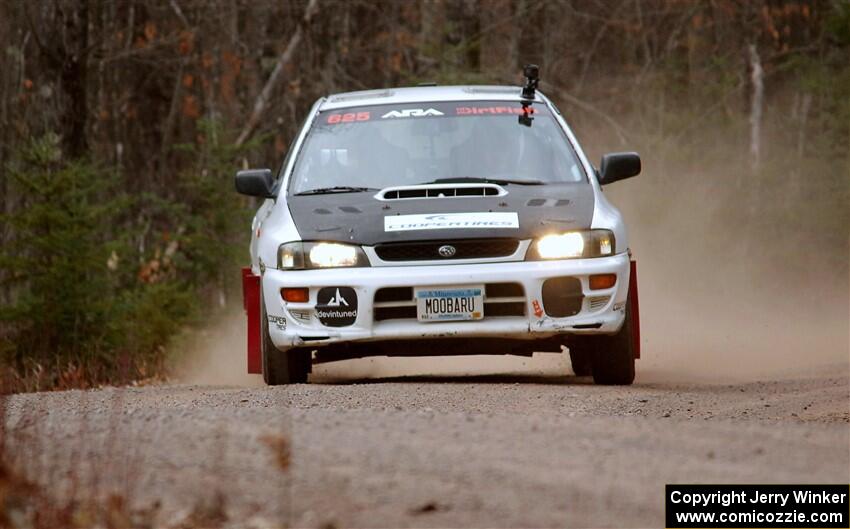 Aidan Hicks / John Hicks Subaru Impreza Wagon on SS1.