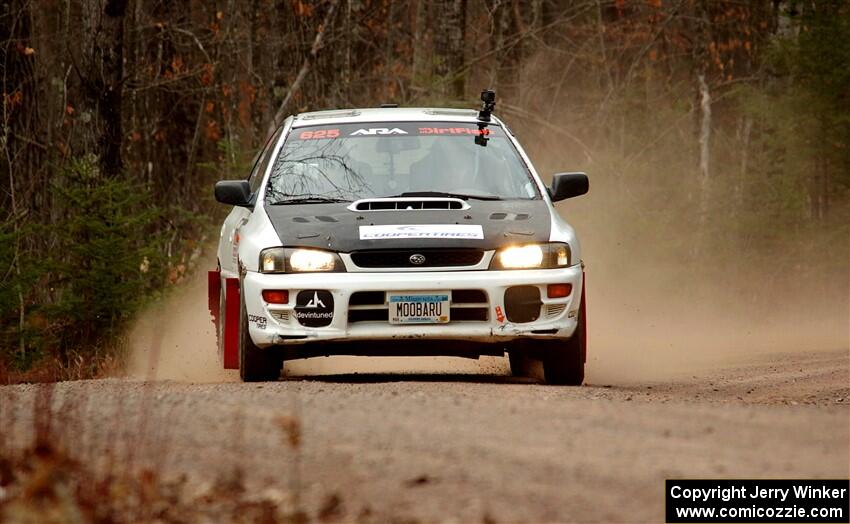 Aidan Hicks / John Hicks Subaru Impreza Wagon on SS1.