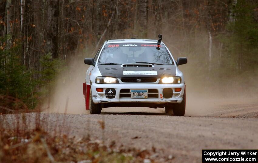 Aidan Hicks / John Hicks Subaru Impreza Wagon on SS1.