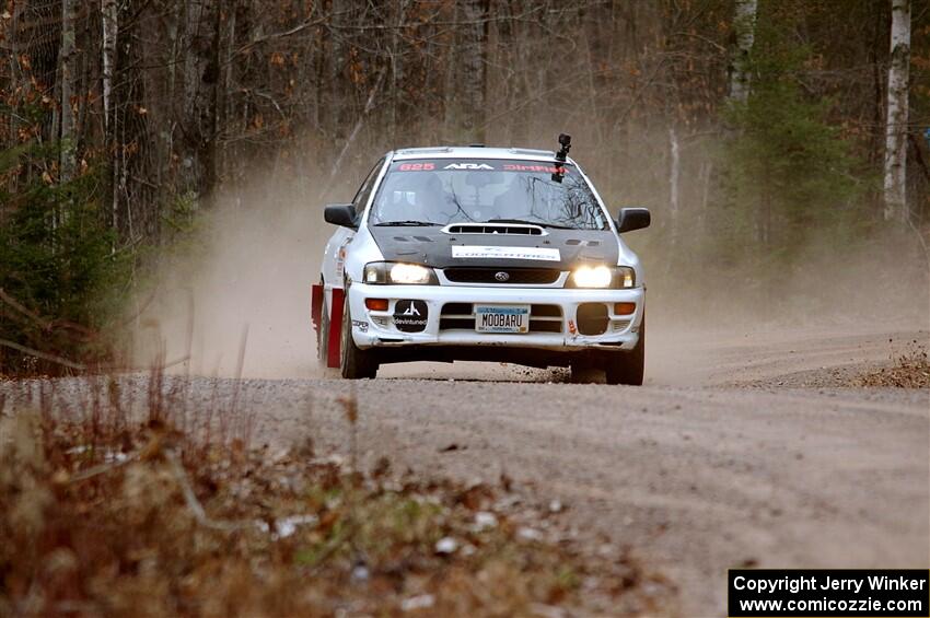 Aidan Hicks / John Hicks Subaru Impreza Wagon on SS1.