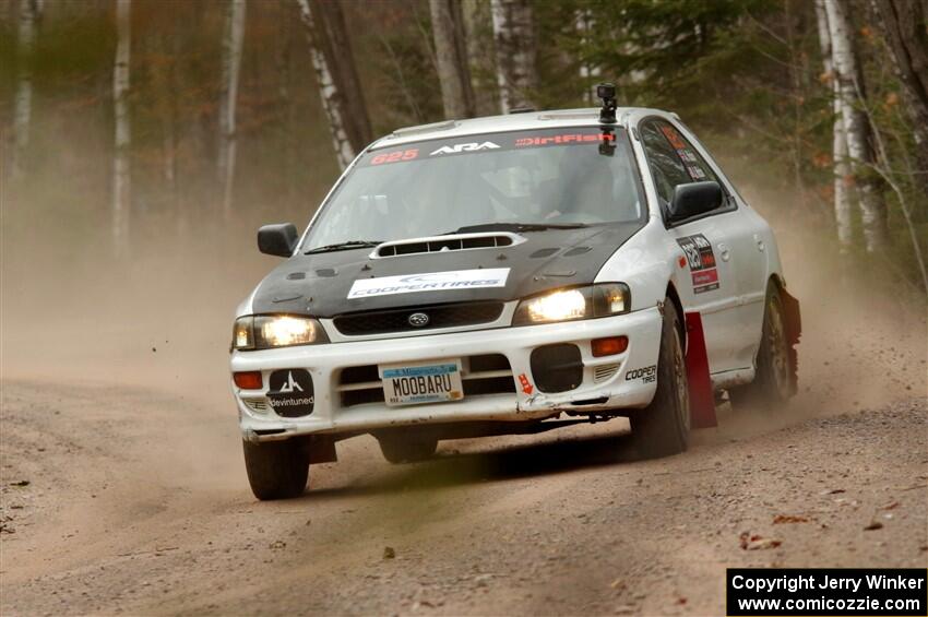 Aidan Hicks / John Hicks Subaru Impreza Wagon on SS1.