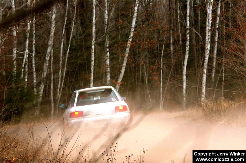 Aidan Hicks / John Hicks Subaru Impreza Wagon on SS1.