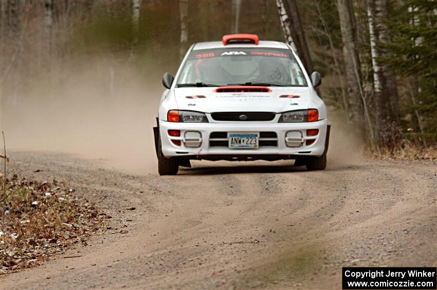 Richard Donovan / Greg Donovan Subaru Impreza on SS1.