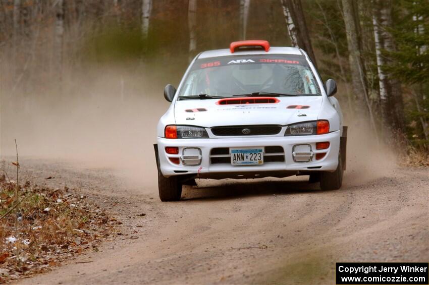 Richard Donovan / Greg Donovan Subaru Impreza on SS1.
