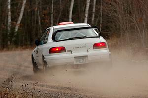 Richard Donovan / Greg Donovan Subaru Impreza on SS1.