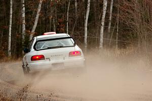 Richard Donovan / Greg Donovan Subaru Impreza on SS1.
