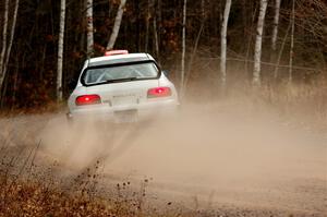 Richard Donovan / Greg Donovan Subaru Impreza on SS1.