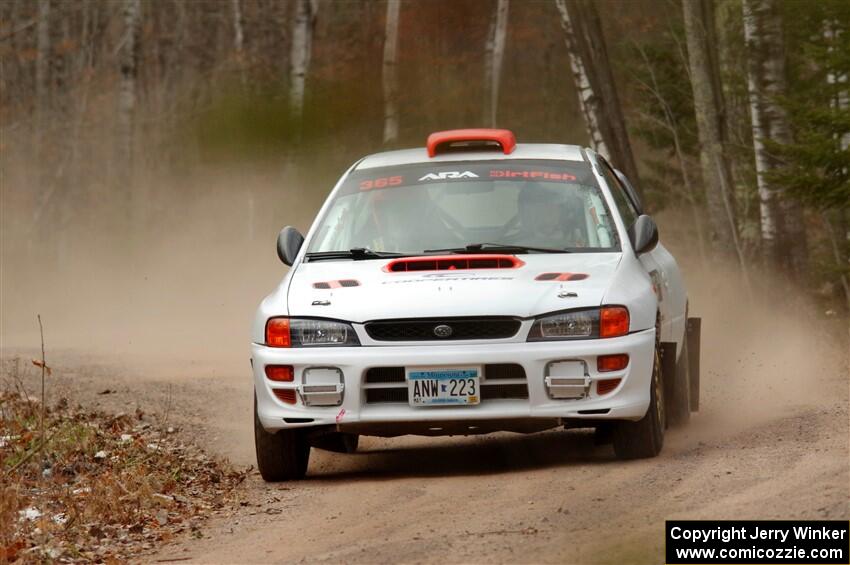 Richard Donovan / Greg Donovan Subaru Impreza on SS1.