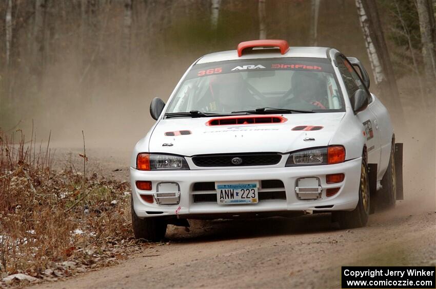 Richard Donovan / Greg Donovan Subaru Impreza on SS1.