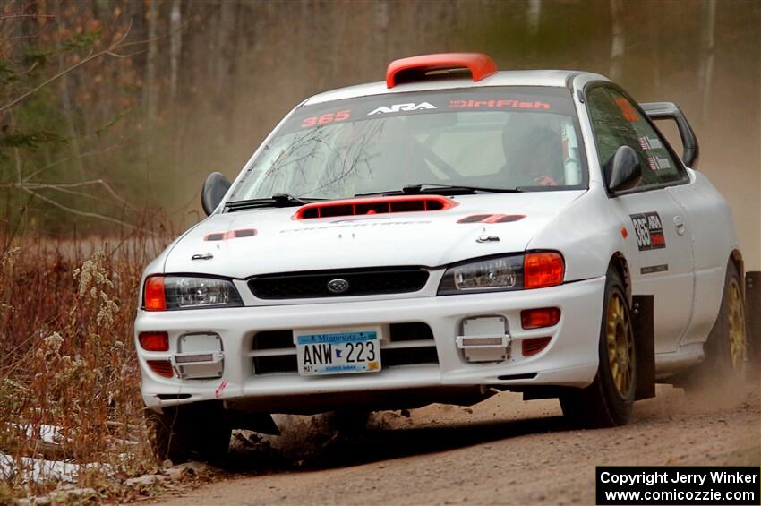 Richard Donovan / Greg Donovan Subaru Impreza on SS1.