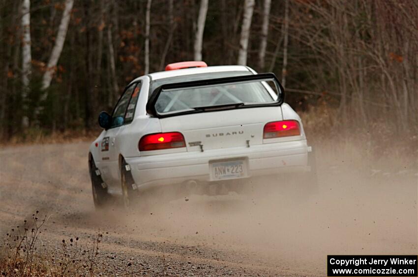 Richard Donovan / Greg Donovan Subaru Impreza on SS1.