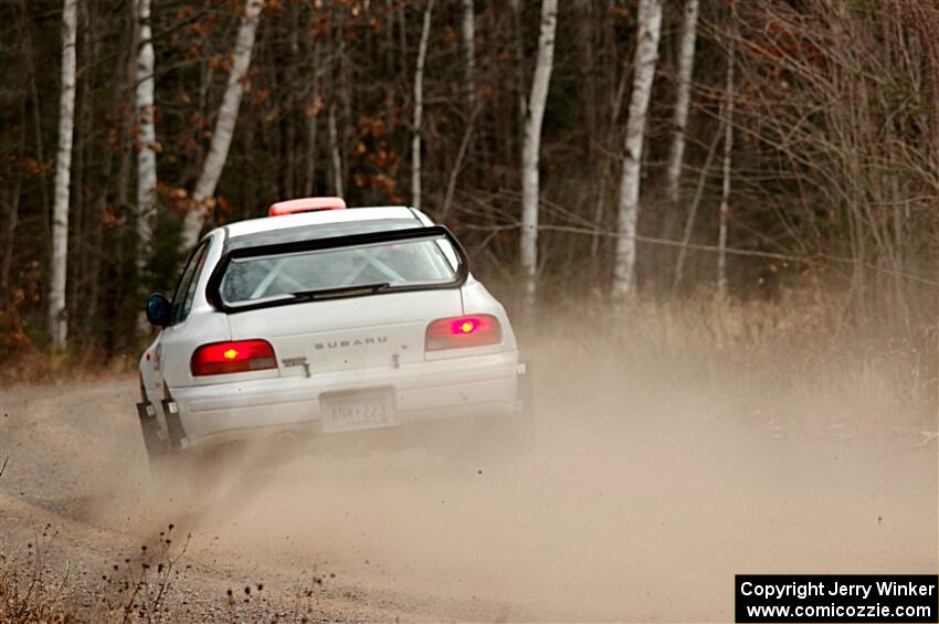 Richard Donovan / Greg Donovan Subaru Impreza on SS1.