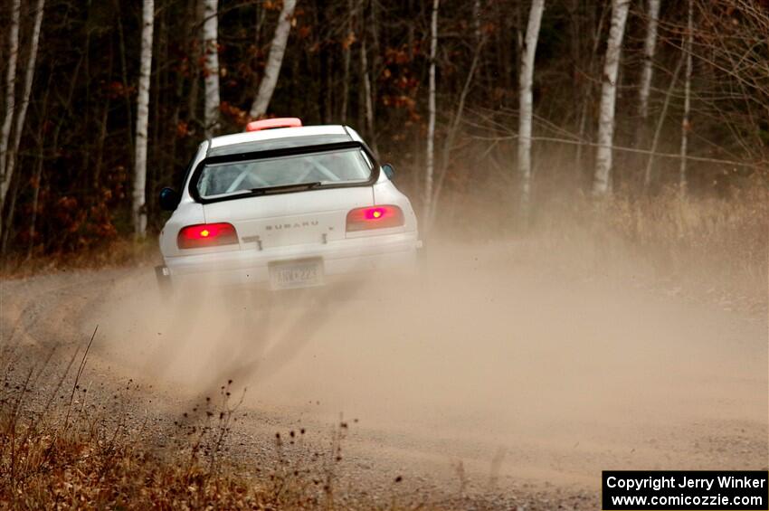 Richard Donovan / Greg Donovan Subaru Impreza on SS1.