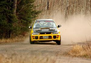 Steve Gingras / Katie Gingras Subaru Impreza on SS2.