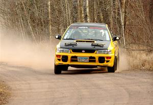 Steve Gingras / Katie Gingras Subaru Impreza on SS2.