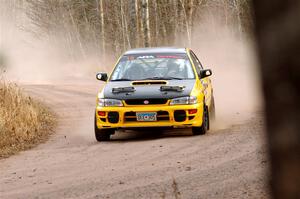 Steve Gingras / Katie Gingras Subaru Impreza on SS2.