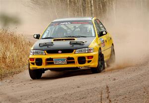 Steve Gingras / Katie Gingras Subaru Impreza on SS2.