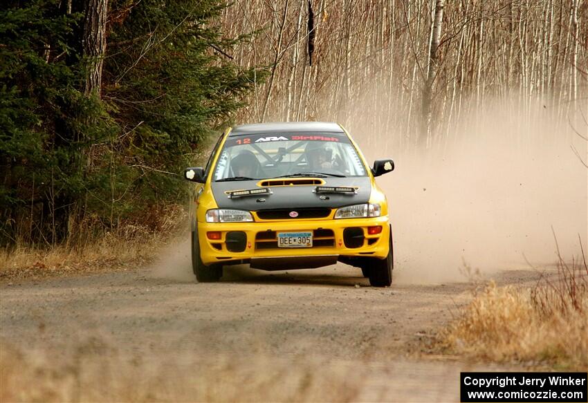 Steve Gingras / Katie Gingras Subaru Impreza on SS2.
