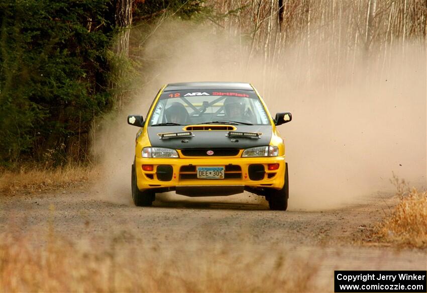 Steve Gingras / Katie Gingras Subaru Impreza on SS2.