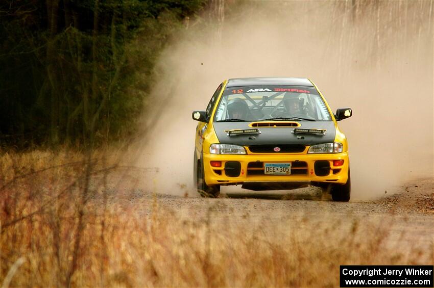 Steve Gingras / Katie Gingras Subaru Impreza on SS2.