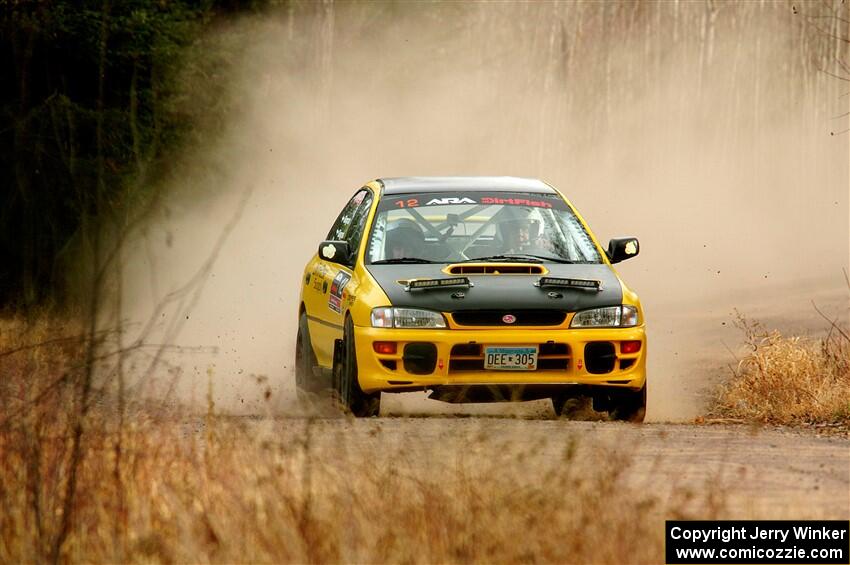 Steve Gingras / Katie Gingras Subaru Impreza on SS2.