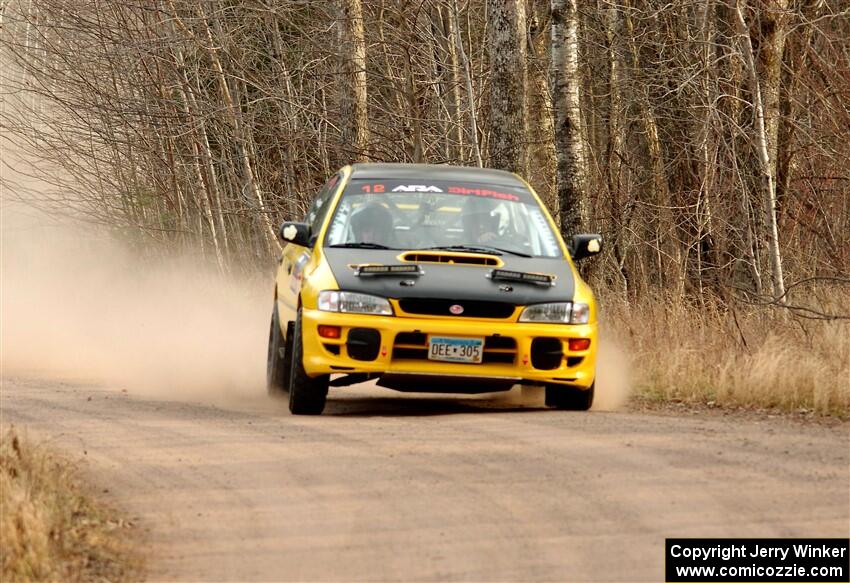 Steve Gingras / Katie Gingras Subaru Impreza on SS2.