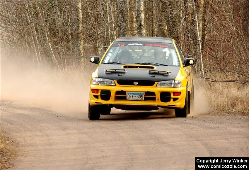 Steve Gingras / Katie Gingras Subaru Impreza on SS2.