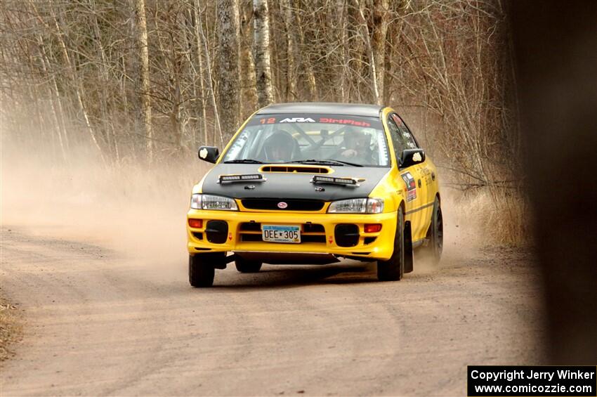 Steve Gingras / Katie Gingras Subaru Impreza on SS2.