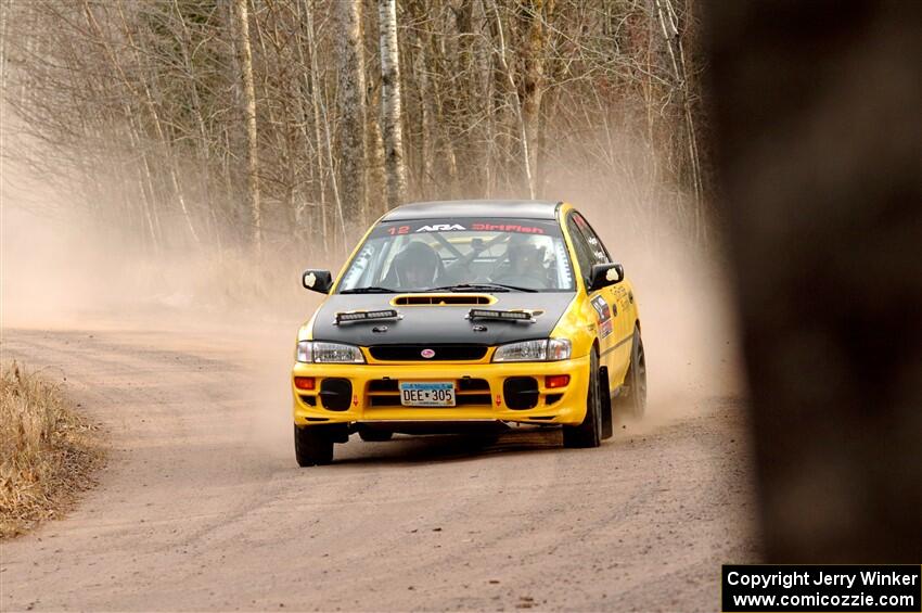 Steve Gingras / Katie Gingras Subaru Impreza on SS2.