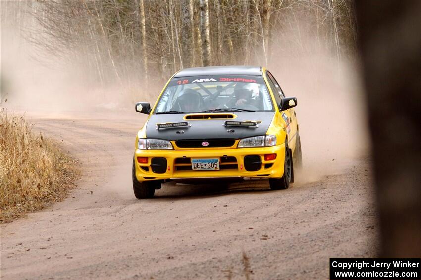 Steve Gingras / Katie Gingras Subaru Impreza on SS2.
