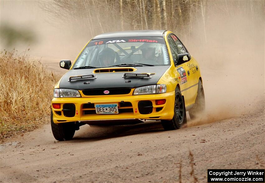 Steve Gingras / Katie Gingras Subaru Impreza on SS2.