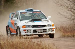 Tyler Matalas / Izaak Degenaer Subaru Impreza LX on SS2.