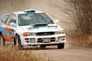 Tyler Matalas / Izaak Degenaer Subaru Impreza LX on SS2.